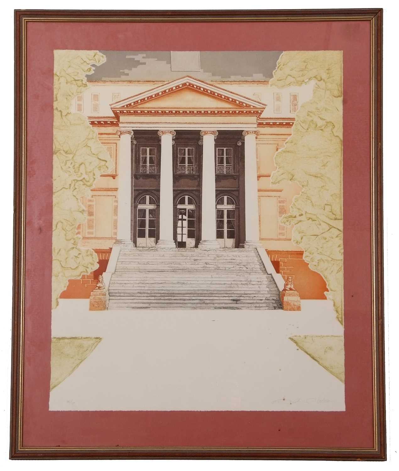 Rima Farah and Kevin Jackson, "Chateau Margaux", etching with aquatint in relief, signed and