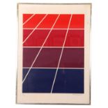 Peter Hedegaard (Danish,1929-2008), Geometric abstract, lithograph, numbered 6/30, signed and