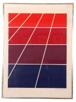 Peter Hedegaard (Danish,1929-2008), Geometric abstract, lithograph, numbered 6/30, signed and