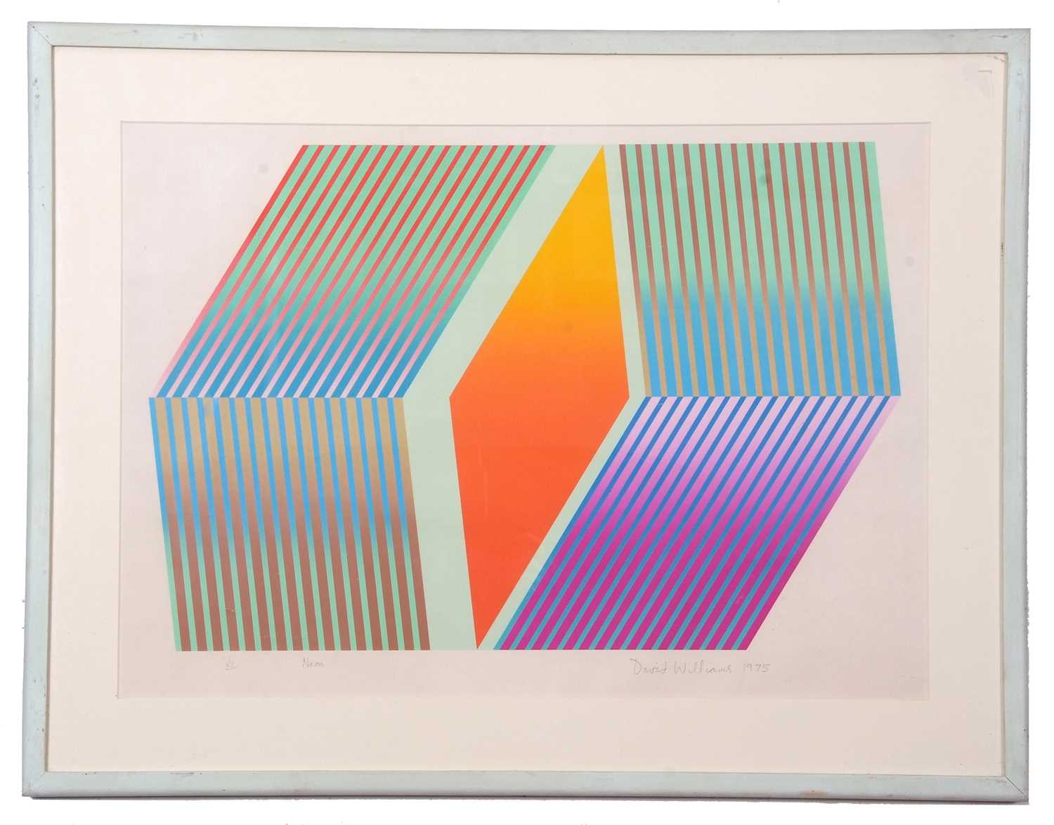 David Williams RA (British, b.1943), 'Neon', limited edition screenprint, numbered 1/26 and signed - Image 2 of 2
