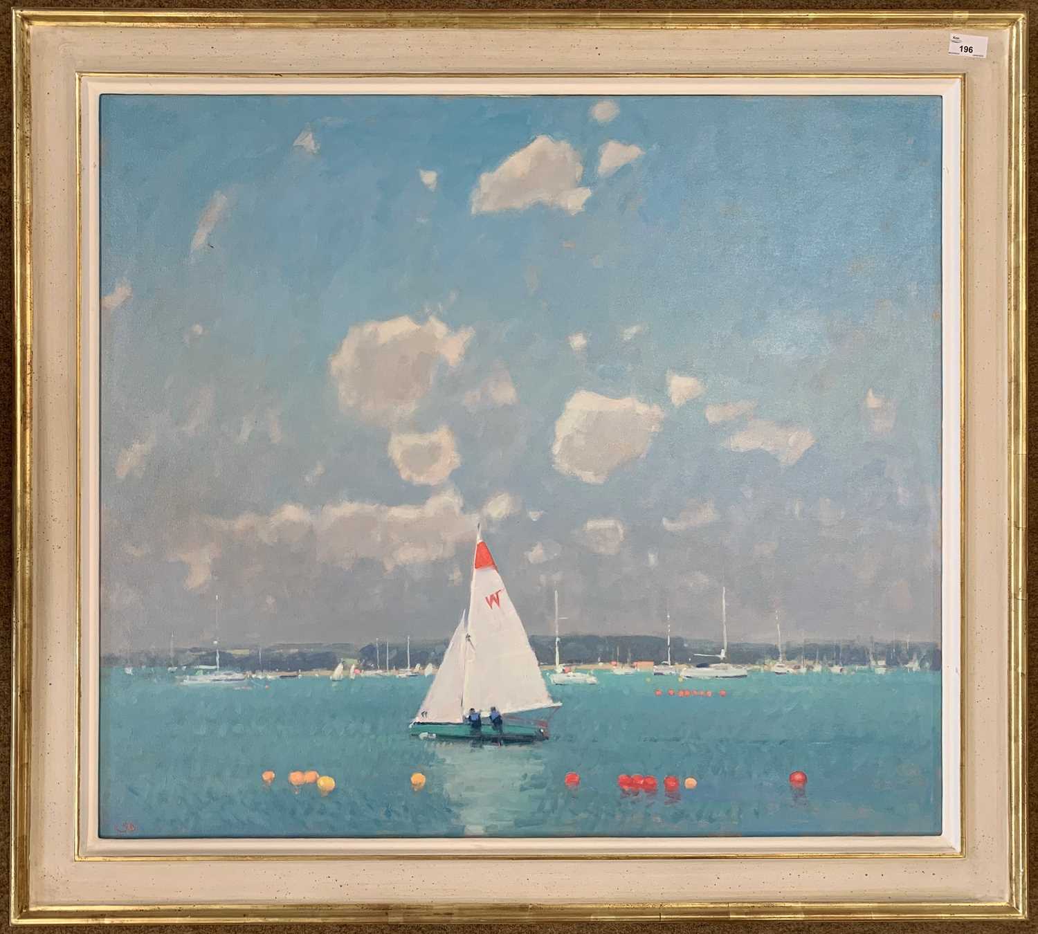 Stephen Brown RBA (B.1947), 'The Wayfarer' oil on canvas, initialed lower left, 75x85cm, framed