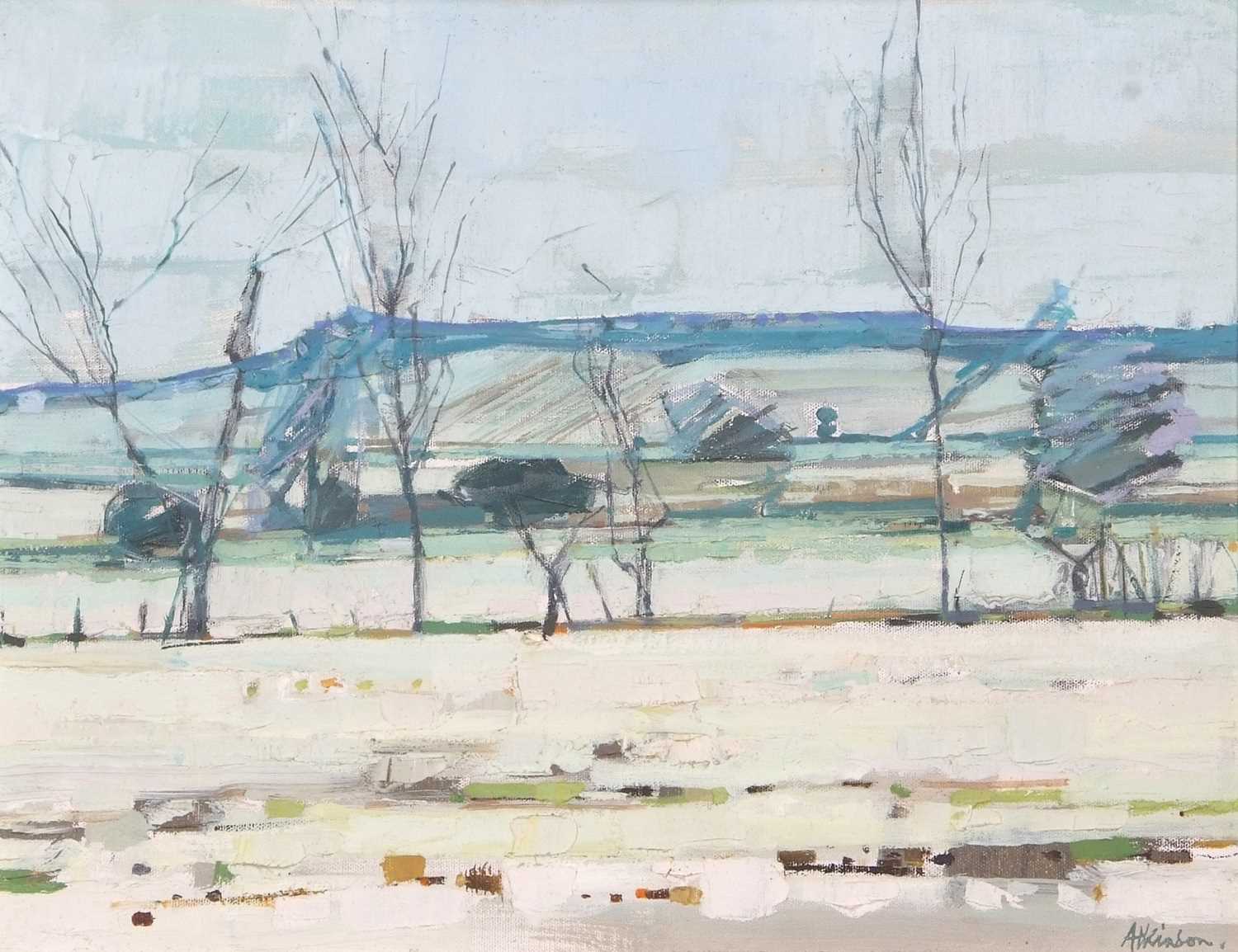 Anthony Atkinson ARCA (1929-2014), Winter landscape, oil on canvas, signed, 34x44cm, framed - Image 2 of 2