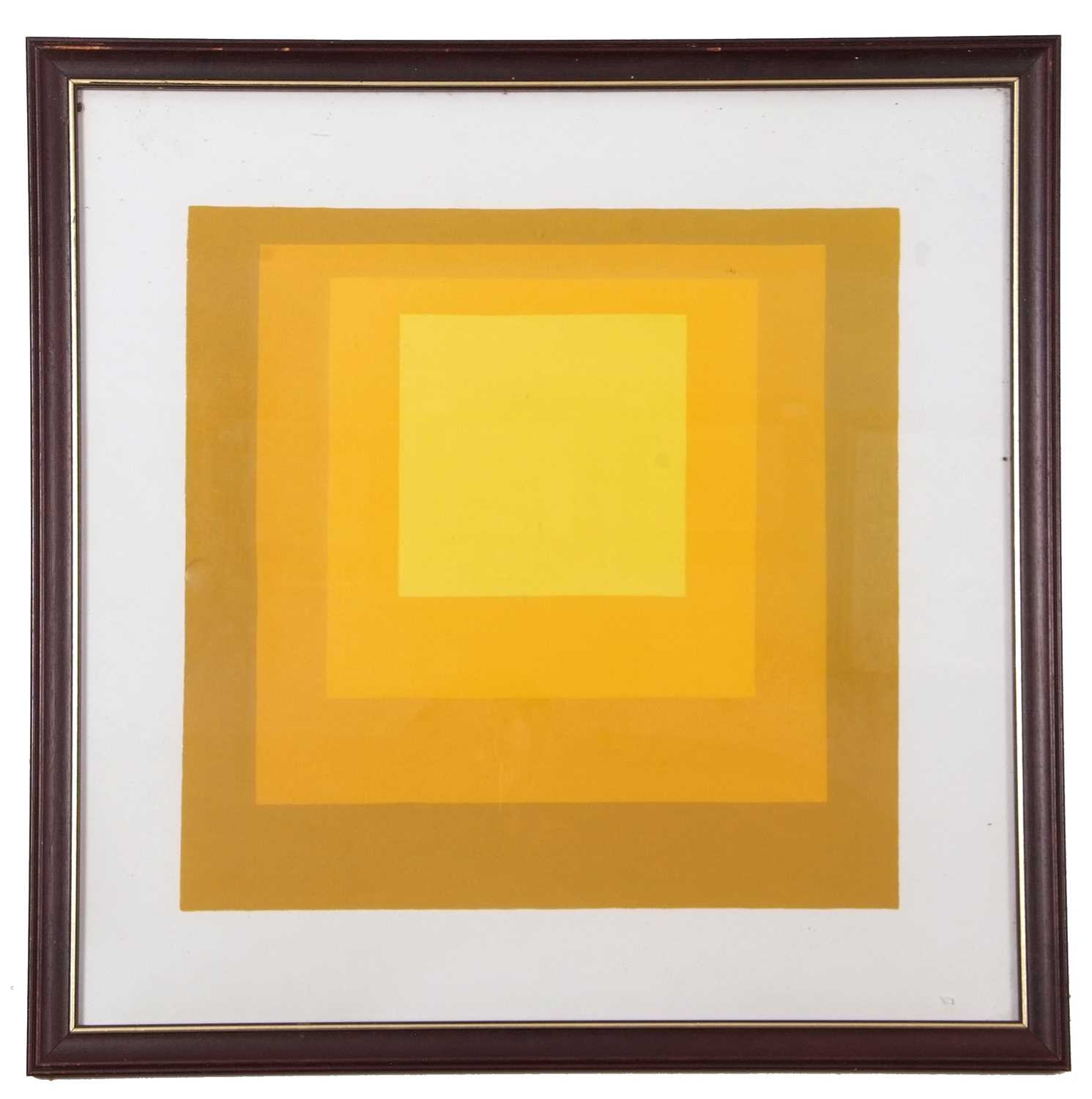 Josef Albers (German /American 1888-1976), Homage to the Square, screenprint, 57.5x57.5cm, framed
