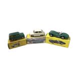 Three boxed Atlas Editions reproduction Dinky Toys, to include: - 197 Morris Mini-Traveller - 506