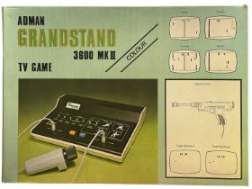 An Adman Grandstand 3600 MK II TV Game, with additional shooting attachment