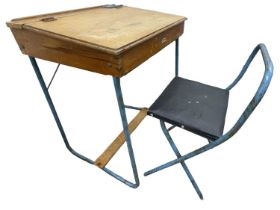 A further vintage Triang desk and chair