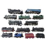 A mixed colletcion of various British and European-made 00 locomotives