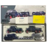 A boxed Corgi Classics 17701 Pickfords 2 Scammel Constructors and a 24 Wheel Low Loader Set, with