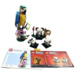 A pair of modern Lego sets and manuals, to include: - 40466 Brickheads Panda and Baby Pandas - 31136