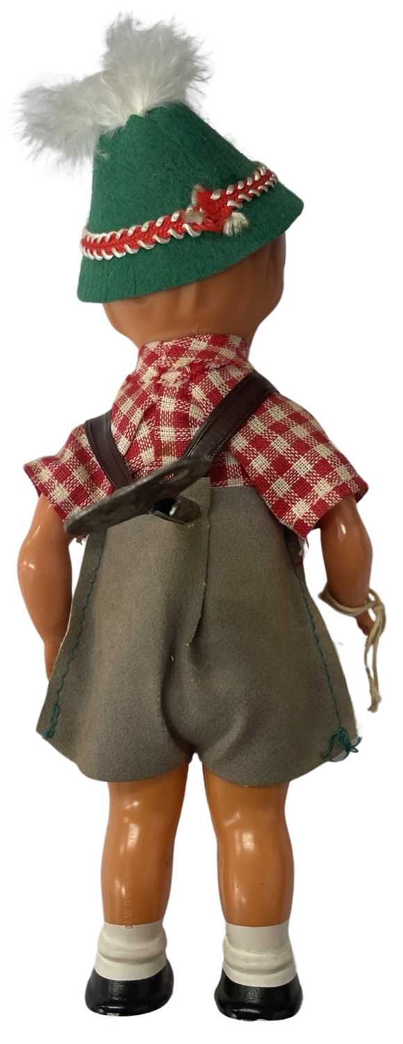 A clockwork dancing Austrian boy in Leiderhosen, with original key. - Image 2 of 2