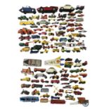 A mixed lot of various playworn die-cast vehicles