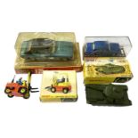 Four boxed die-cast Dinky vehicles, to include: - Rolls Royce Silver Shadow - Centurion Tank -