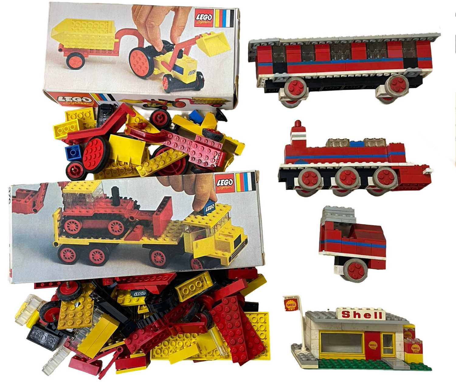 A collection of vintage Lego System sets, to include: - 378 Tractor in original box, 1972 - 376