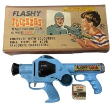 A boxed 1965 Flashy Flickers Magic Picture Gun, by Marx
