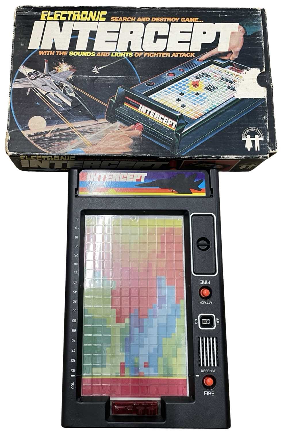 A boxed 1978 Electronic Intercept game (unchecked for completeness)