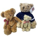 A mixed lot of teddy bears, to include Mercedes Promotional Bear, Russ, a small vintage bear with