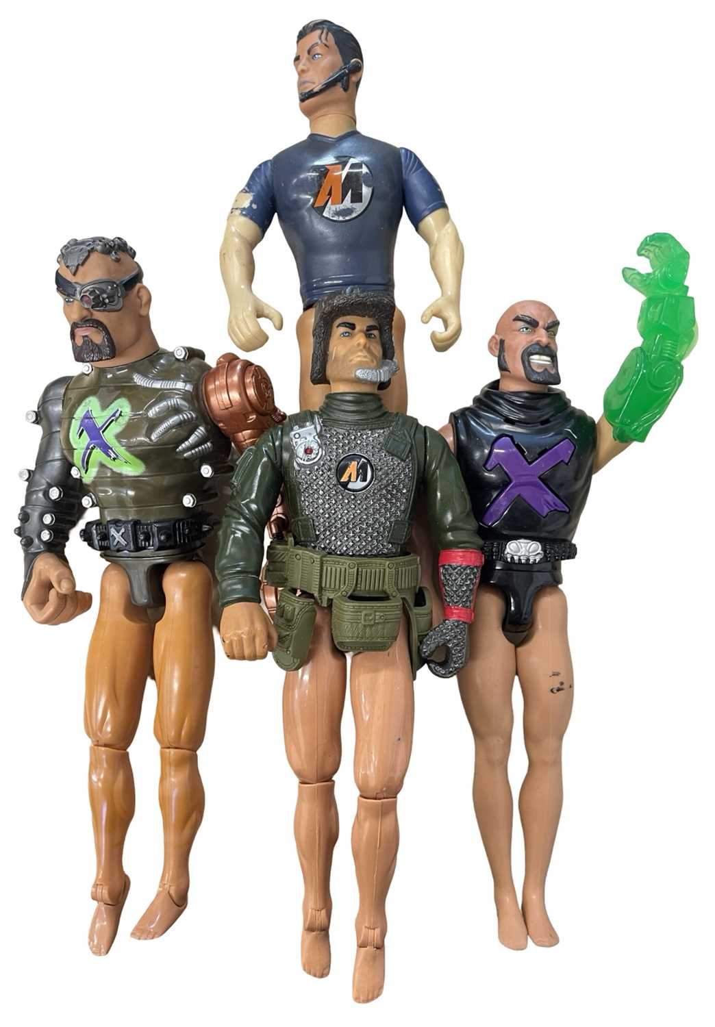 Four 1990s Action Man figures