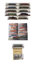 A collection of Atlas Editions mounted locomotives, to include: - Duchess of Sutherland LMS -