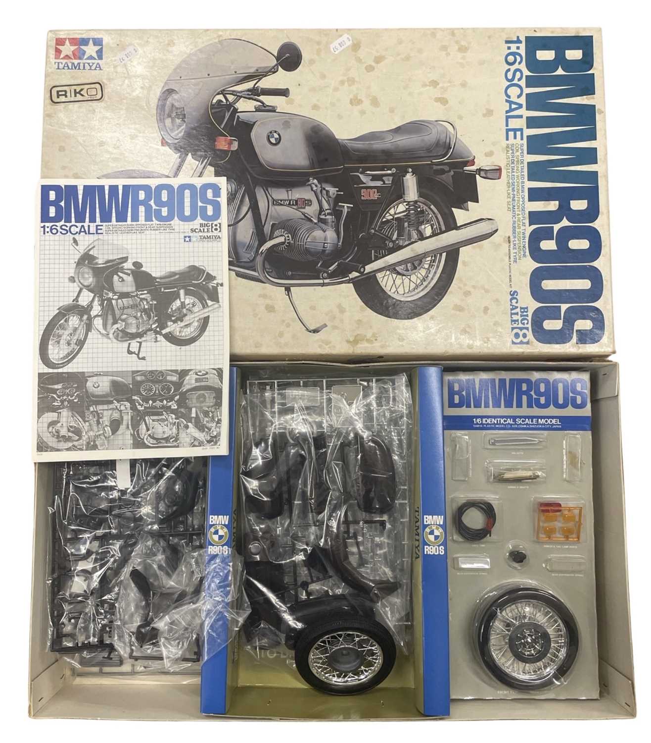 A boxed Tamiya BMW 90S motorcycle construction kit (Unchecked for completeness)