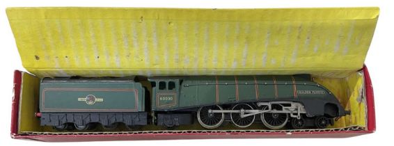 A Hornby-Dublo 00 gauge 4-6-2 Golden Fleece locomotive and tender in BR green livery. Lacking box