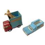 A pair of die-cast Corgi Chipperfield Circus vehicles