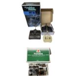 Various radio control units, to include: - A Boxed TAMCO - A boxed Futuba - Focus 4 - Fastlane - BOX