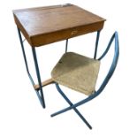 A vintage Triang desk and chair