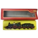 A boxed Hornby / Triang 00 gauge 4-2-2 Locomotive and tender in green livery, 'Lord of the Isles'