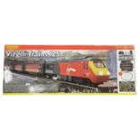 A boxed Hornby 00 gauge Virgin Trains 125 set. Missing 1 x R8072
