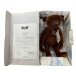 A boxed limited edition Steiff Nando teddy Bear, with compass. Russet tipped mohair, 035166 with