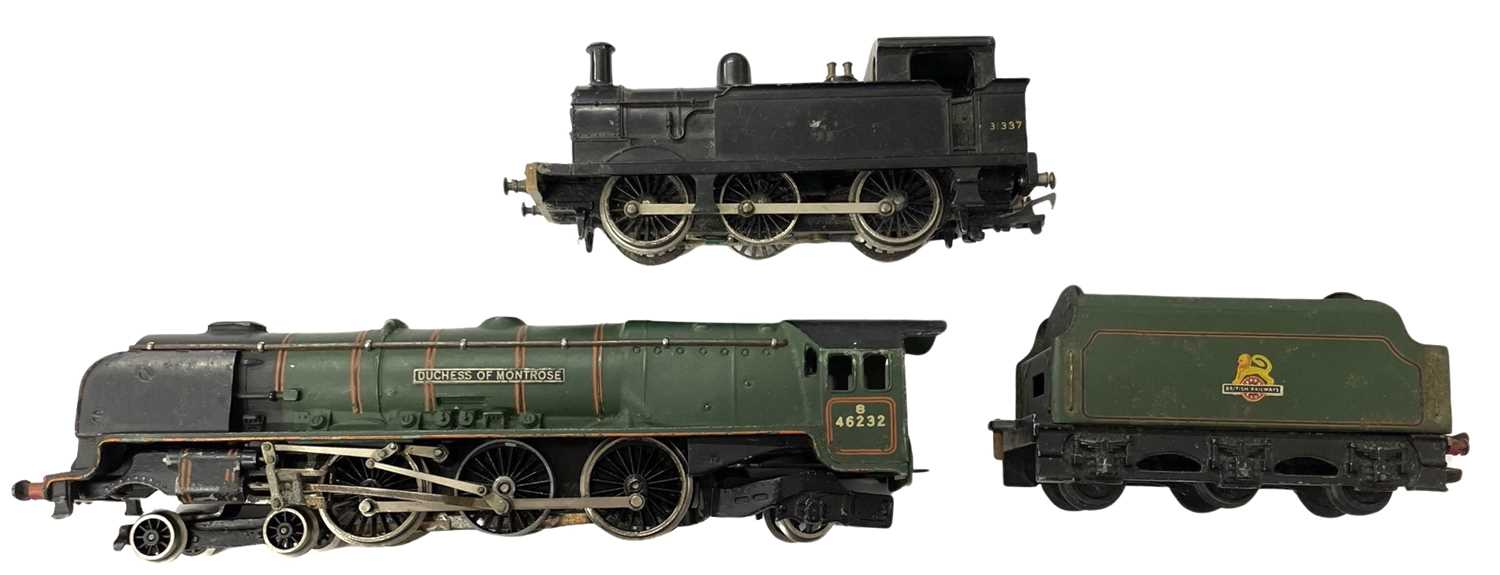 Two Hornby Dublo 00 gauge locomotives, to include: - Duchess of Montrose, 46232 with tender - BR