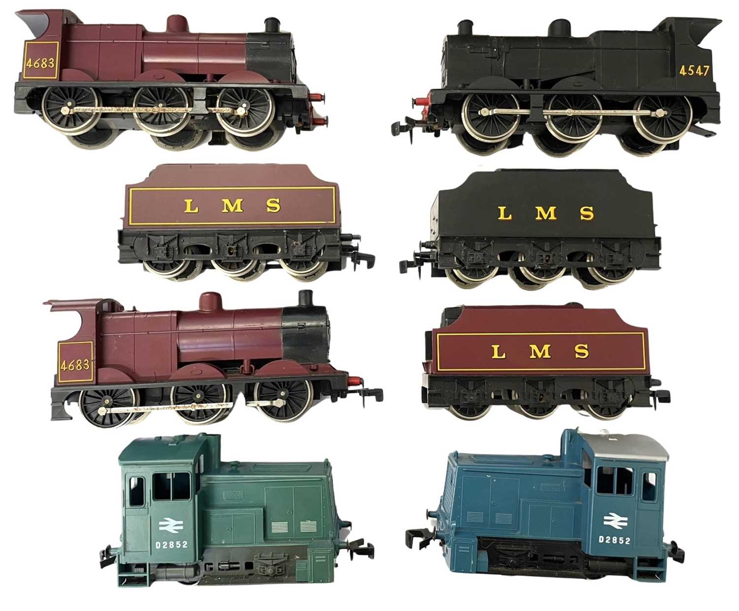 A collection of various Lima 0 gauge locomotives, tenders and shunters