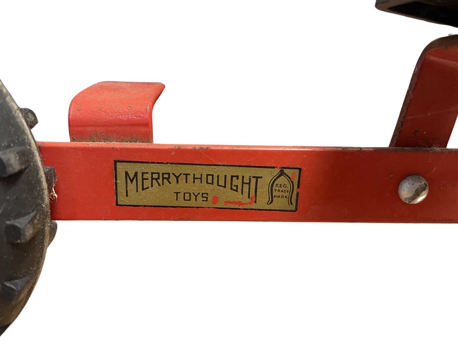 A vintage Merrythought walker / ride-on elephant, with original ironmongery and saddle - Image 2 of 3