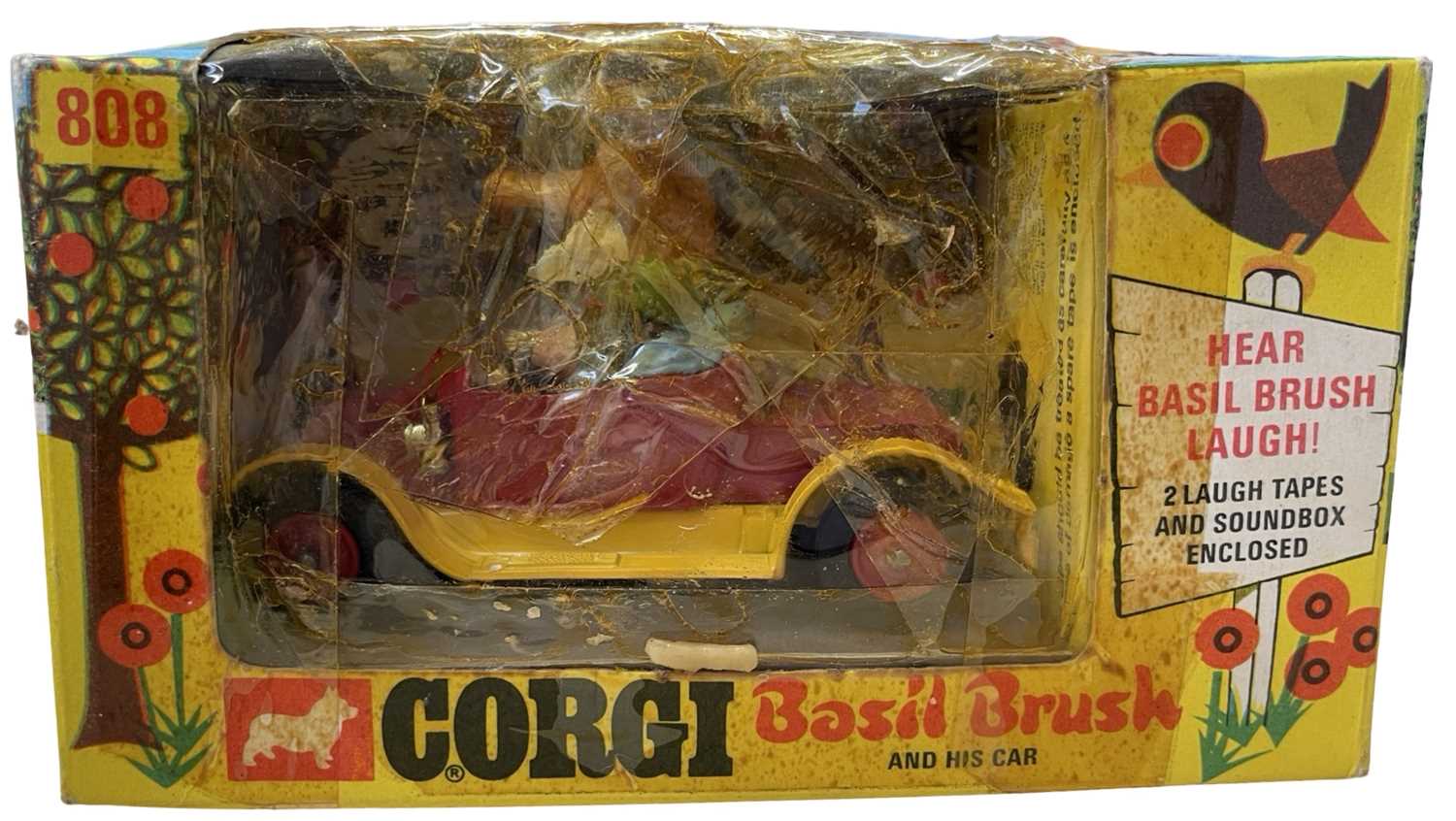 A Corgi Basil Brush and his Car model, in original box. Winfo to box very discloured and has been - Image 2 of 2