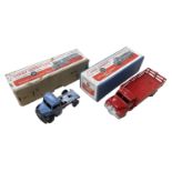 A pair of boxed Dinky toys, both playworn and have been repainted, to include: - 531 Leyland Comet