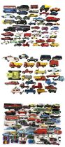 A large collection of various Corgi and Corgi Junior die-cast and plastic vehicles