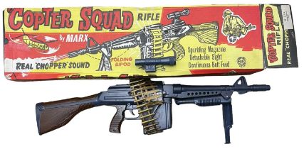 A vintage Marx Copter Squad rifle, in original box