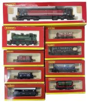 A mixed lot of boxed Hornby 00 gauge rolling stock.