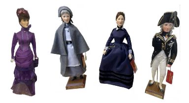 Four boxed English Costume dolls,designed by Ann Parker, to include: - Lady Randolph Churchill -