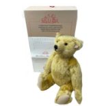 A boxed limited edition Steiff British Collector's 2001 brass Teddy Bear, with certificate. Number