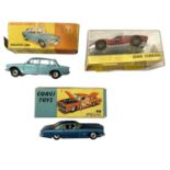 Three vintage boxed die-cast vehicles, to include: - Corgi 241: Ghia L.6.4 with Chrysler Engine -