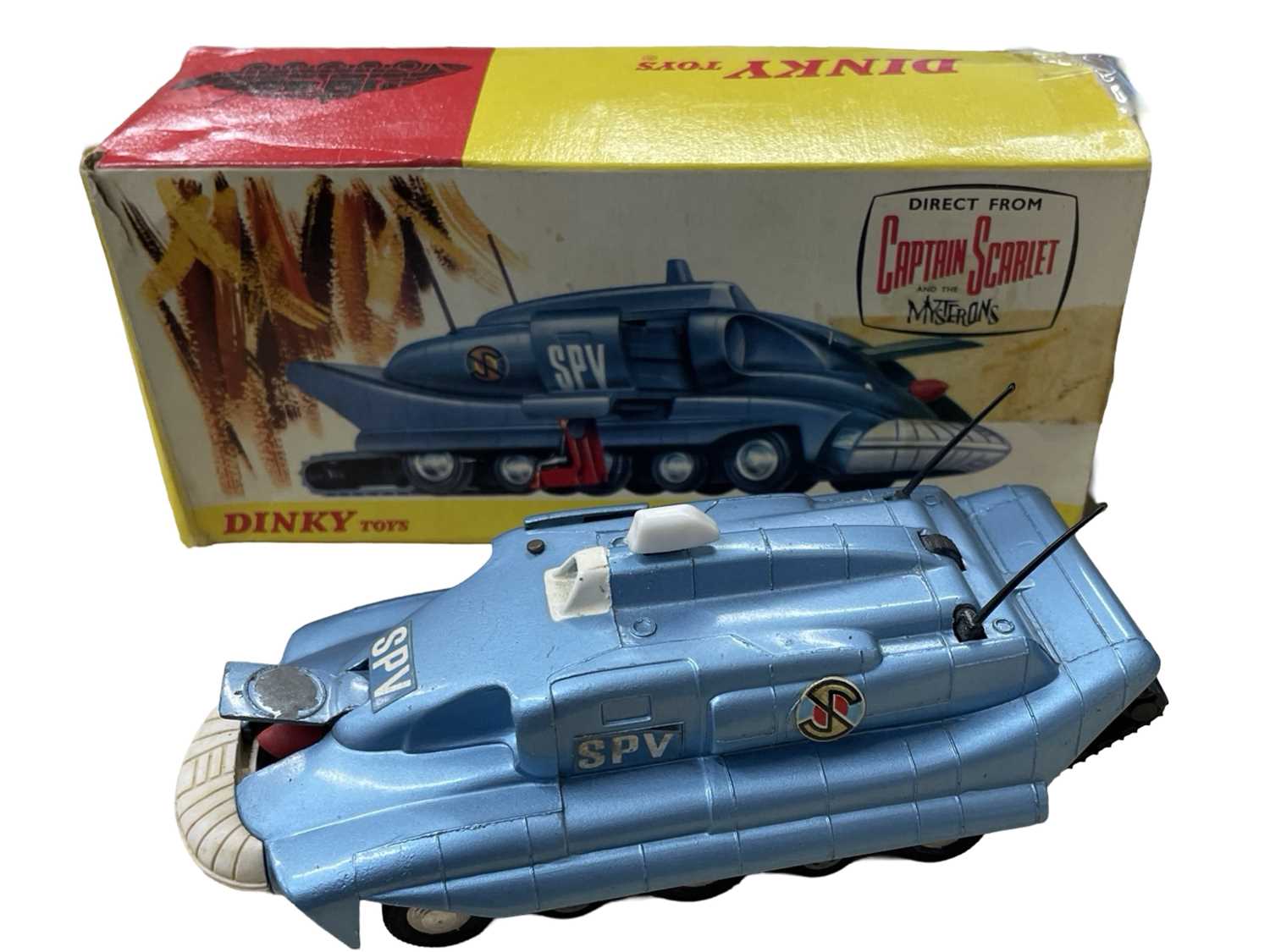 A Dinky Spectrum Pursuit Vehicle, in original box (lacking insert). With Captain Scarlet figure