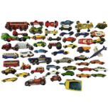 A mixed lot of playworn die-cast Matchbox vehicles