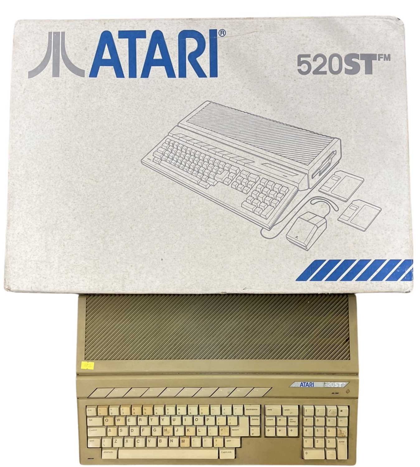 A boxed Atari 520ST console