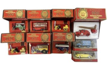 A collection of boxed Special Edition Matchbox Models of Yesteryear, in red and gold boxes