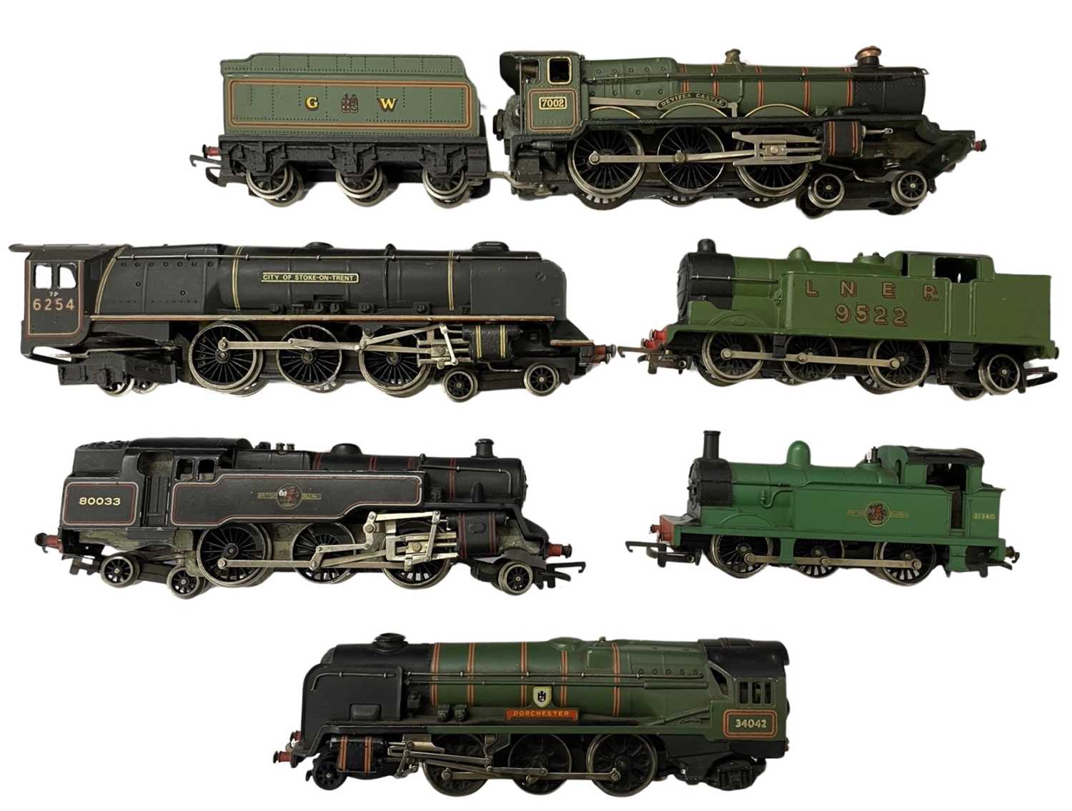 A collection of G & R Wren 00 gauge locomotives, to include: - Devizes Castle 7002 and tender - City