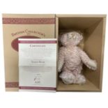 A boxed Steiff British Collector's 1997 Rose 38 Teddy Bear with certificate Number 00644 / 3000 Also