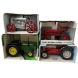 Four boxed ERTL die-cast 1:16 scale model tractors, to include: - Cub 1964-1976 - Fordson - John