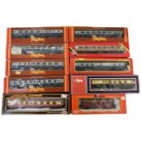 A collection of various boxed 00 gauge rail corridors