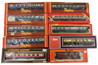 A collection of various boxed 00 gauge rail corridors